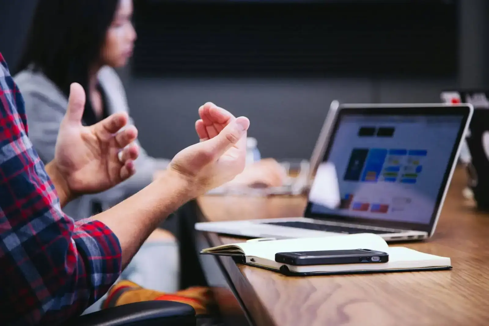 man in an online meeting explaining the role of digital strategy expert