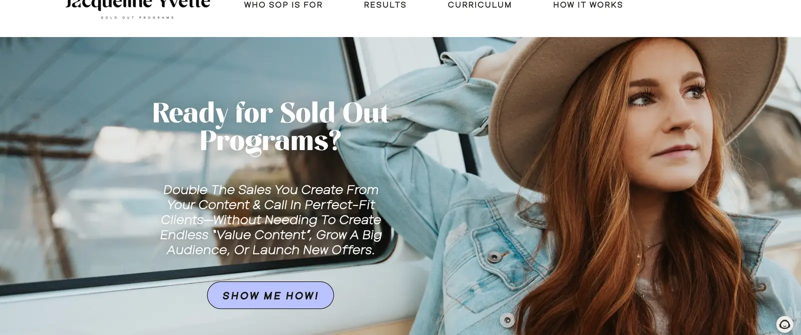Jacqueline Yvette Sold Out Programs