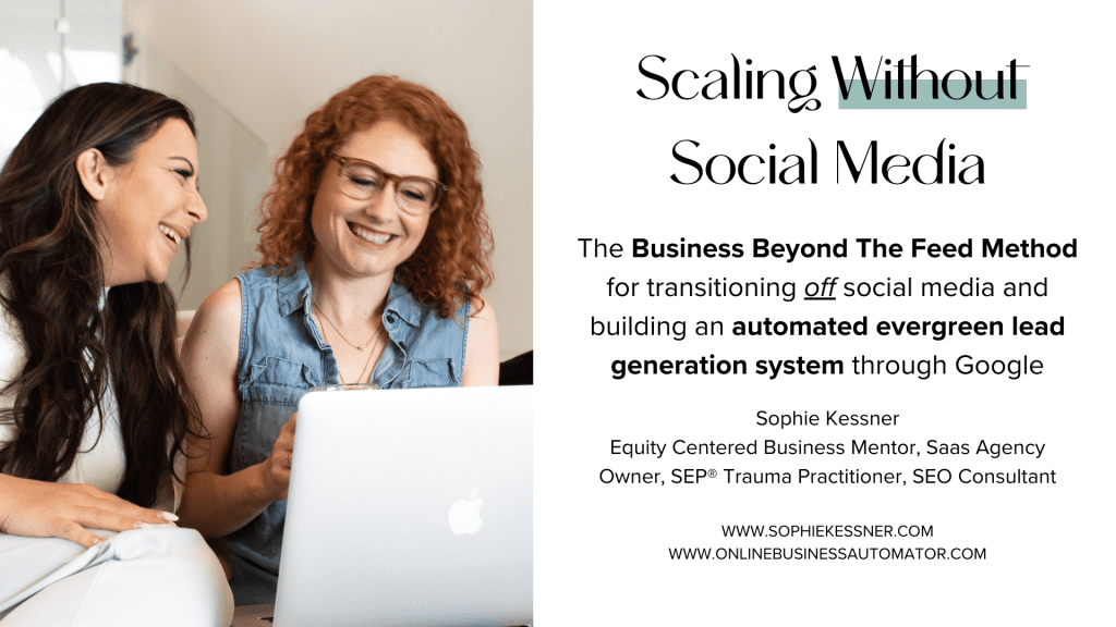 Scaling without social media workshop with