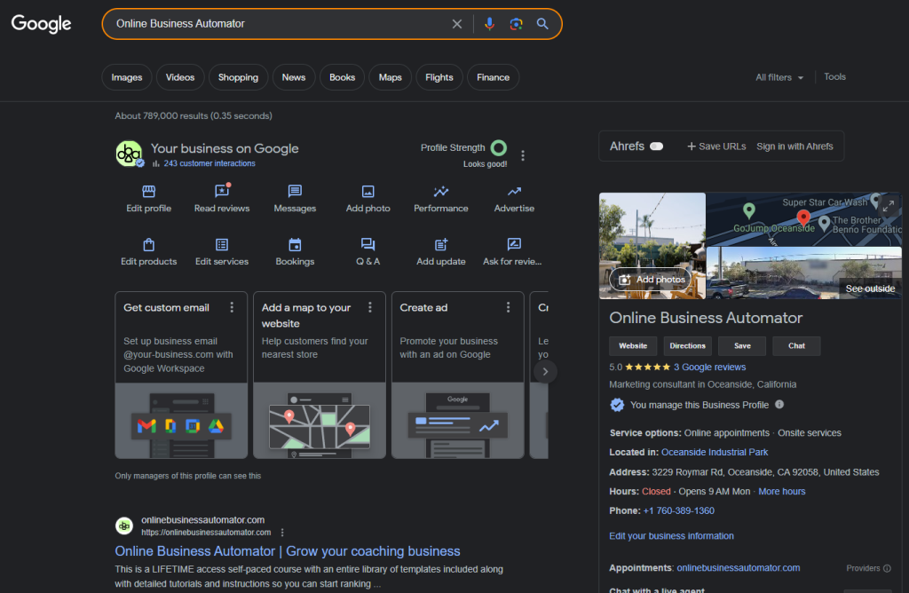 how google business improve search engine visibility