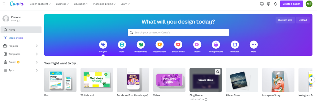 create video thumbnails with canva