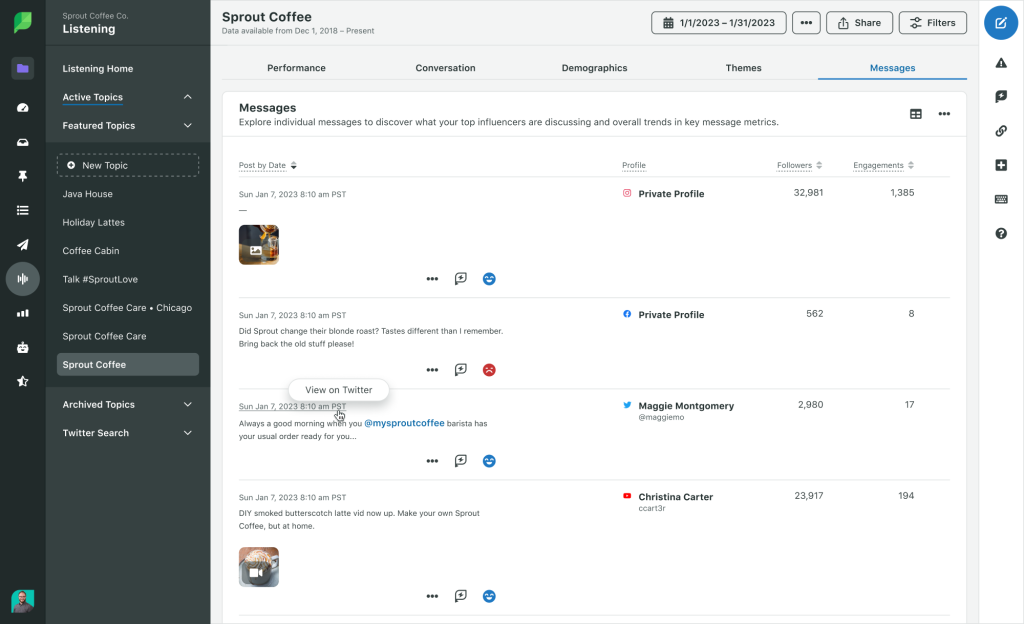sprout social
