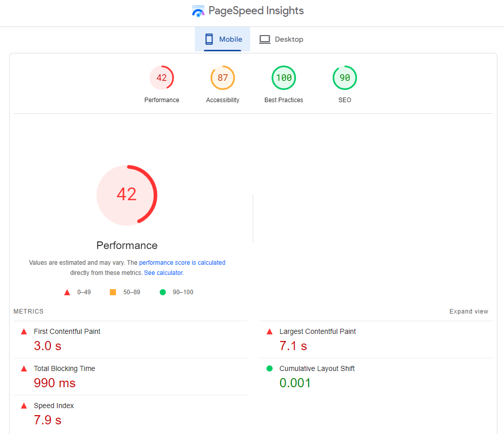 technical seo and mobile speed improvement
