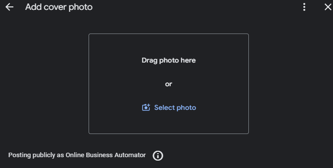 adding a cover photo on your google my business