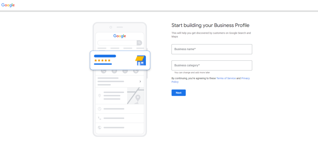 google my business name