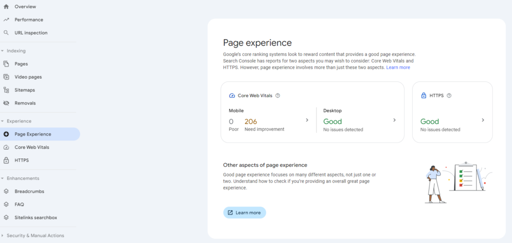 page experience core metrics