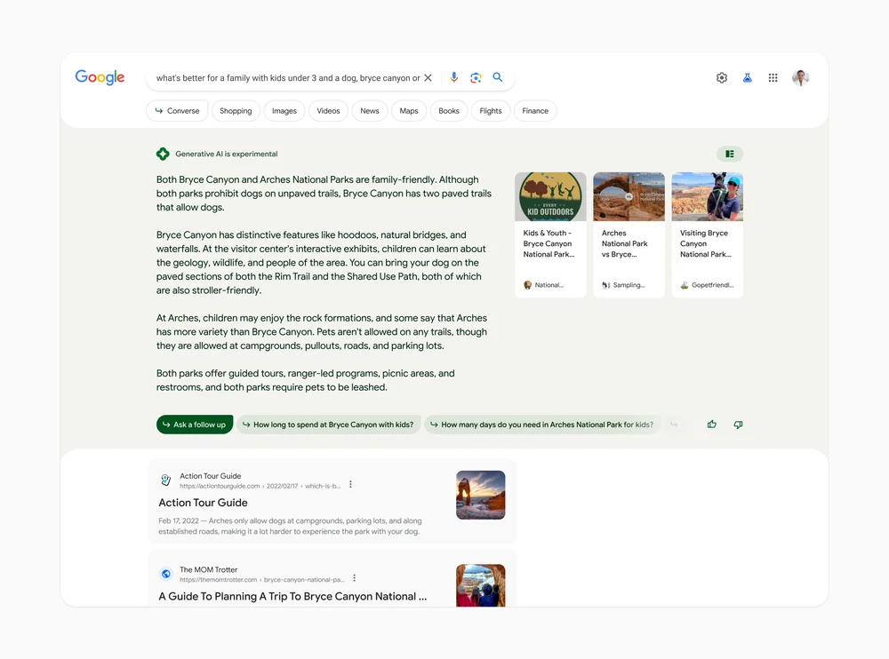 sge generative ai google search labs google app
