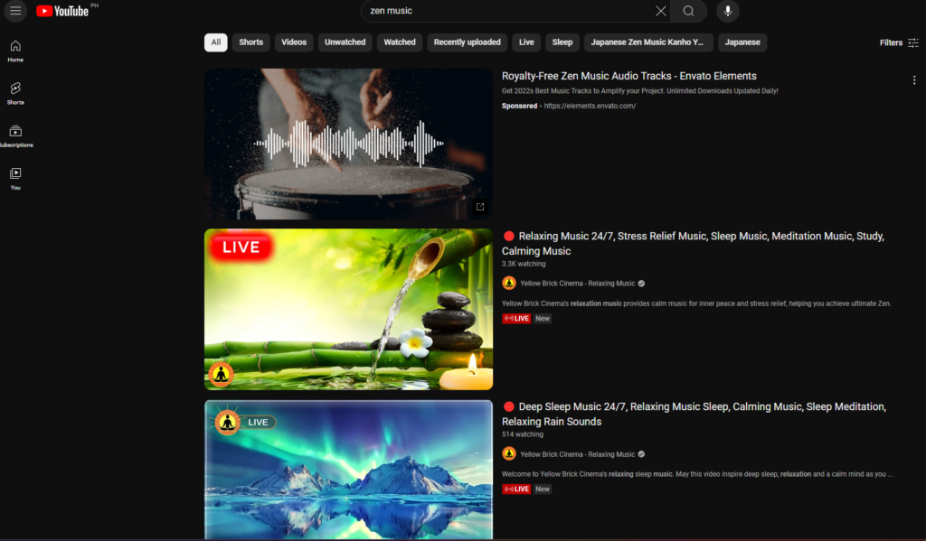 youtube algorithm for search results