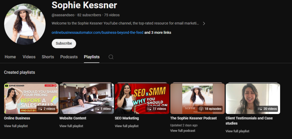 youtube video playlists