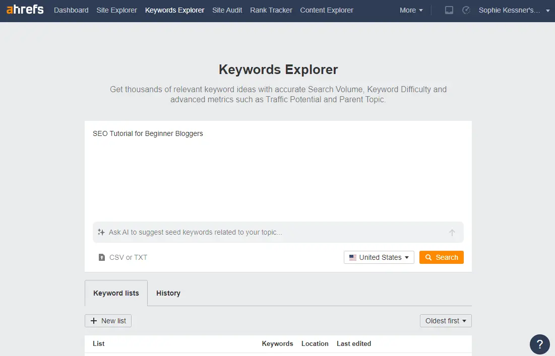 beginners guide to keyword research