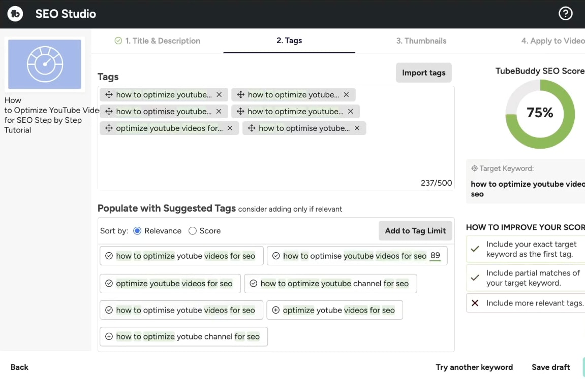 Optimizing-Videos-metadata-with-tubebuddy