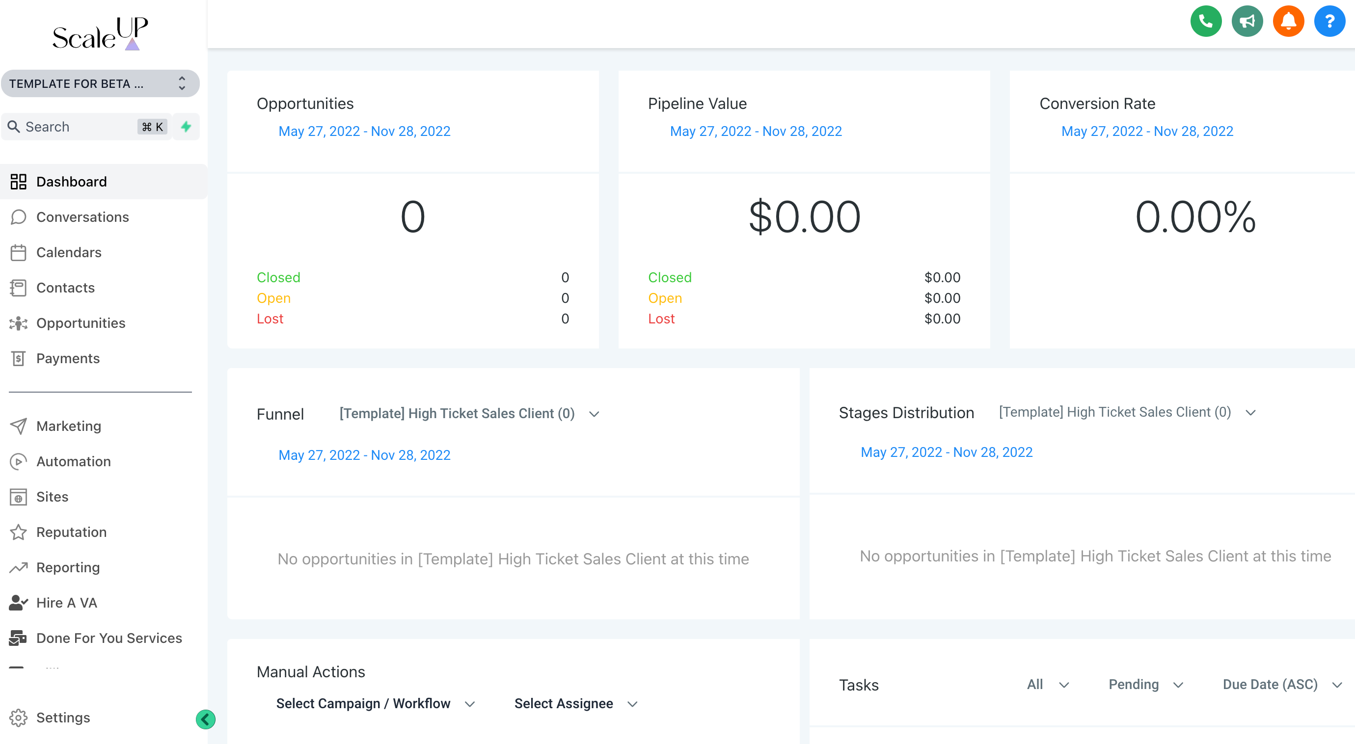 OBA Dashboard