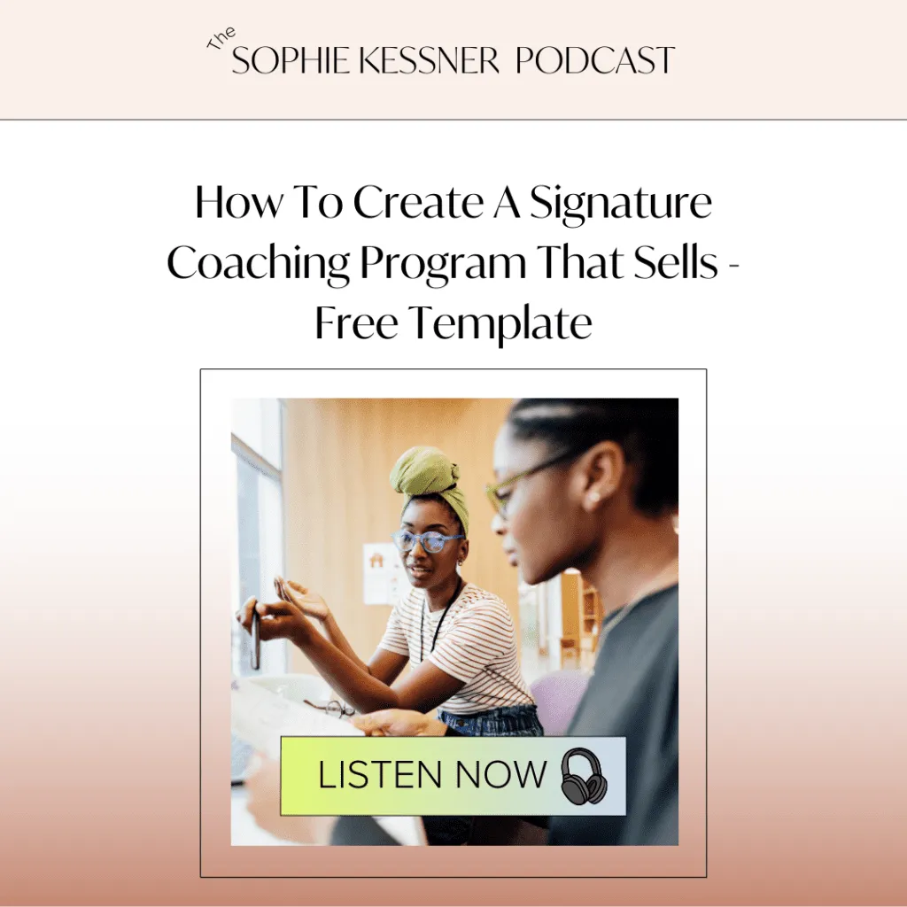 How To Create A Signature Coaching Program That Sells Free Template X 1