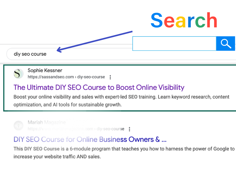 Get Found On Google Search DIY SEO COURSE