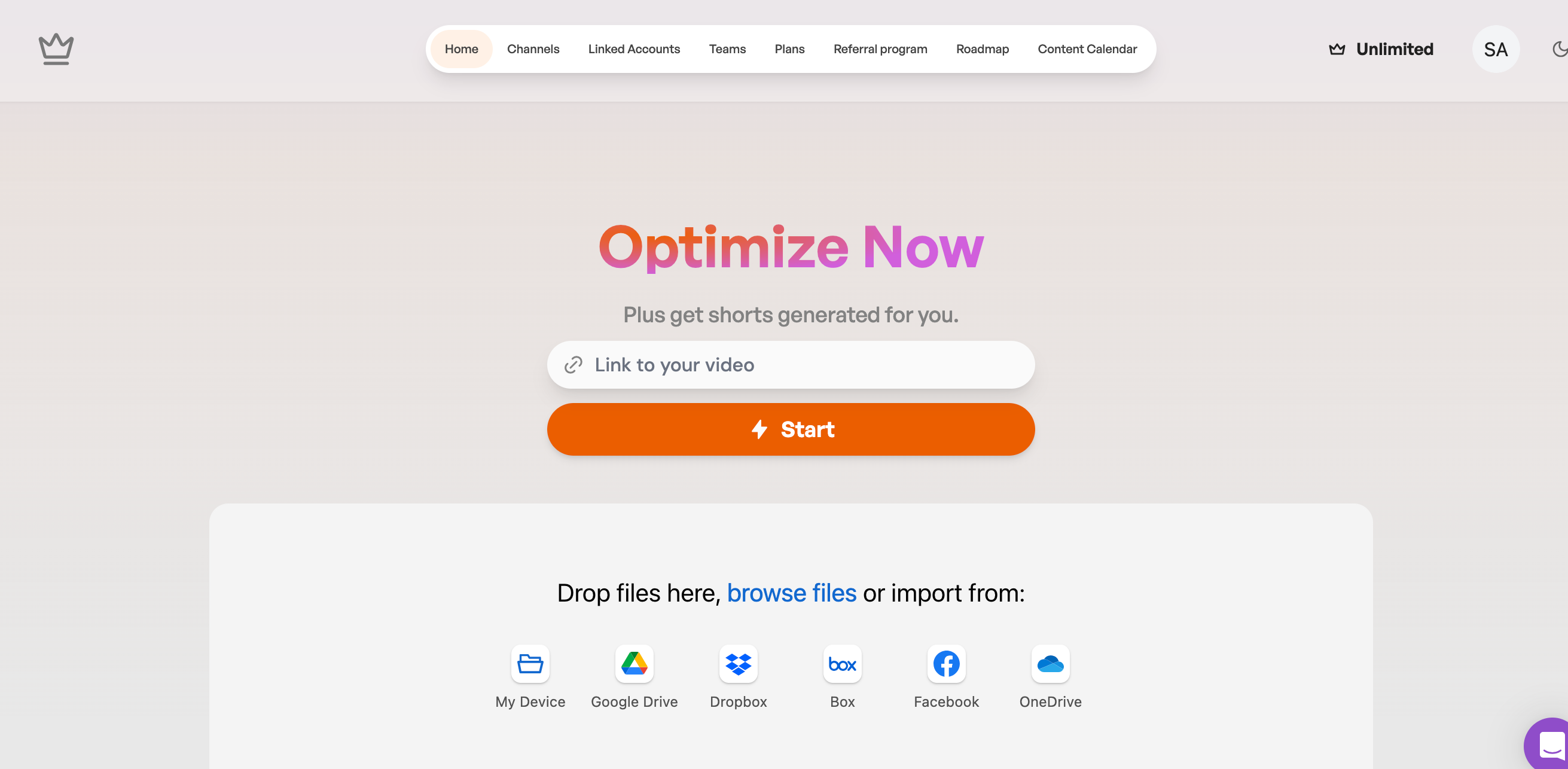 ai powered platform for creating shorts content from long form videos: Taja AI
